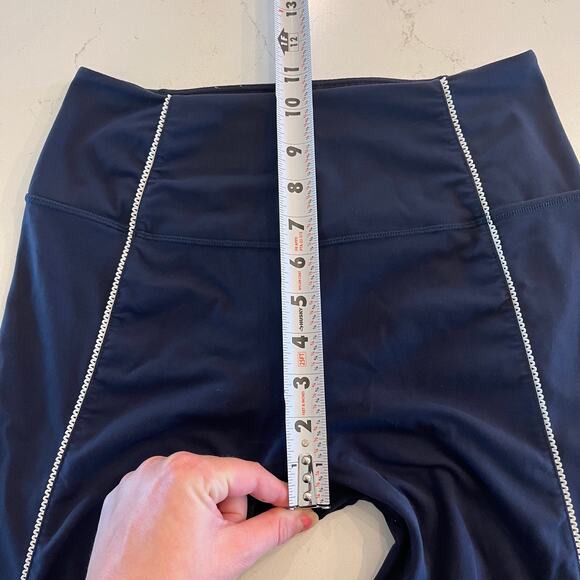 Sweaty Betty Super Soft Picot Lace Flare Pant Navy Size Medium - Picture 10 of 11